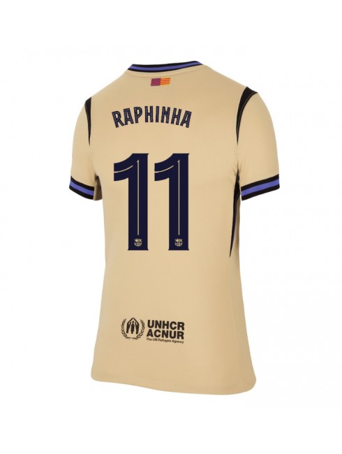 Ženski Nogometna dresi replika Barcelona Raphinha Belloli #11 Gostujoči 2025-26 Kratek rokav Ženski Nogometna dresi replika Barcelona Raphinha Belloli #11 Gostujoči 2025-26 Kratek rokav